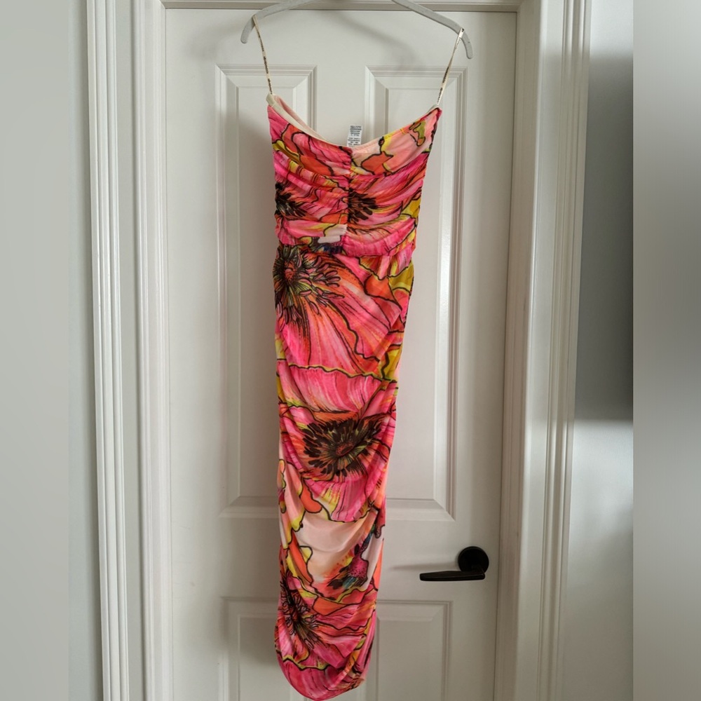 Agua Bendita Nana Mesh Strapless Dress - Picture 3 of 4